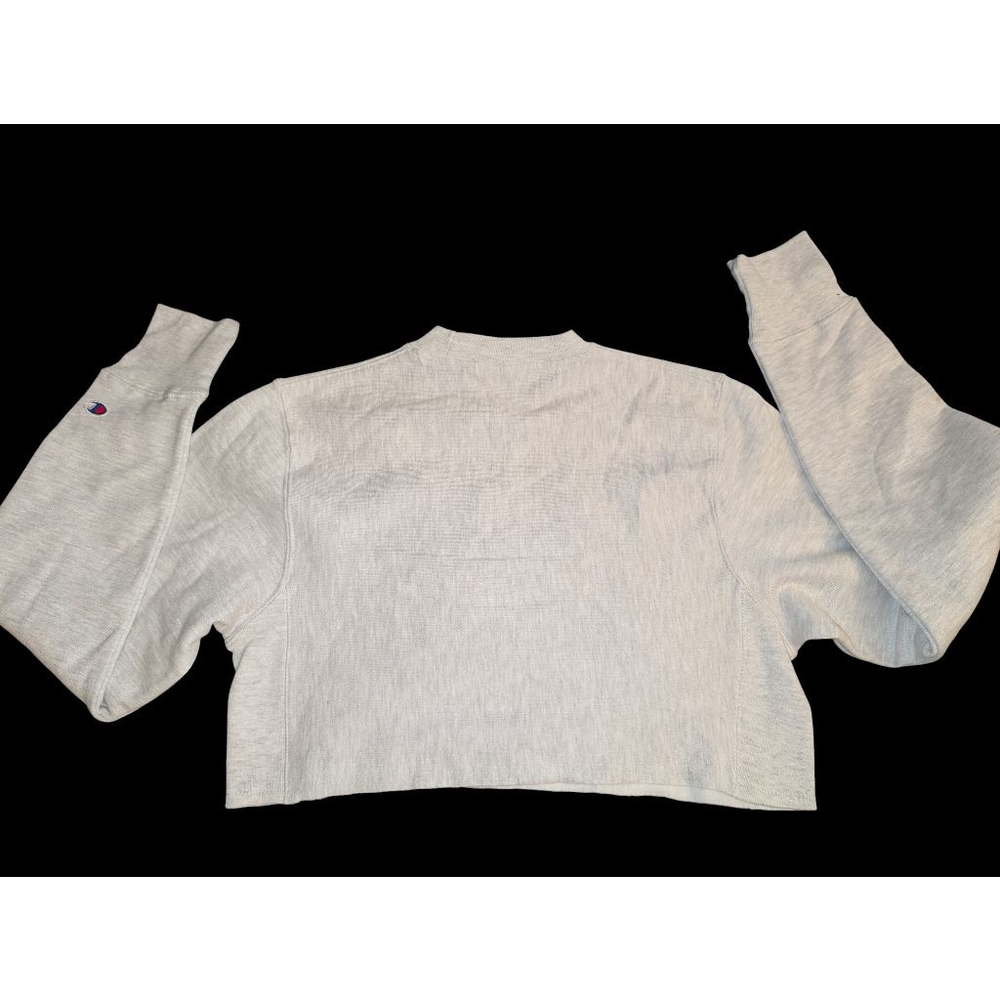 Champion Grey Blue Cropped Sweatshirt Womens XS - Picture 6 of 6
